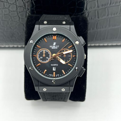 Hublot Premium Classic Leather Silicon Strap Watch