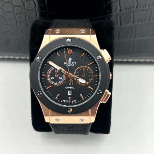 Hublot Premium Classic Leather Silicon Strap Watch