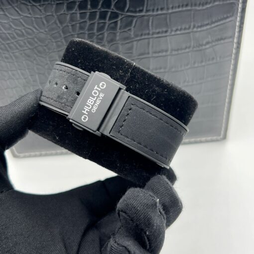 Hublot Premium Classic Leather Silicon Strap Watch - Image 3