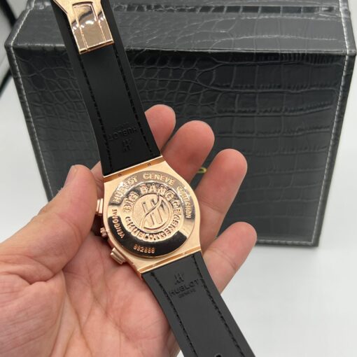 Hublot Premium Classic Leather Silicon Strap Watch - Image 5