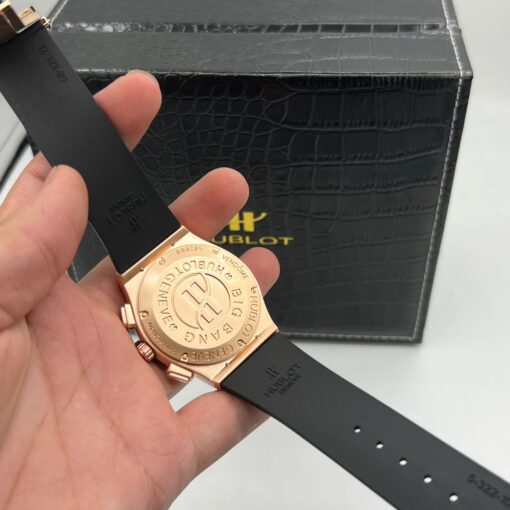 Hublot Premium Classic Leather Silicon Strap Watch - Image 3